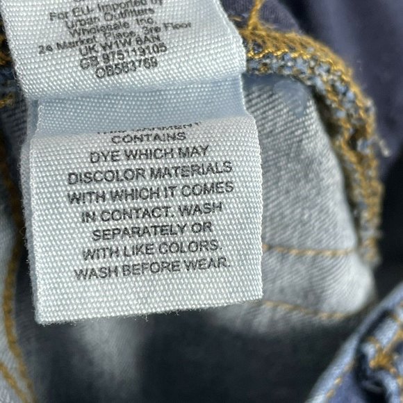 Free People Busted Ripped Knees Skinny Jeans Sz 25 distressed Medium Wash - Picture 8 of 9